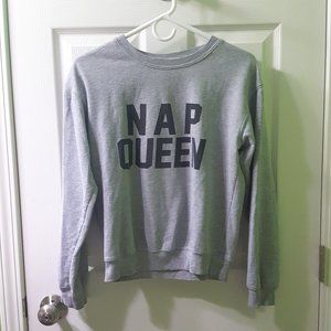 Women's Gray Nap Queen Sweatshirt Wound Up